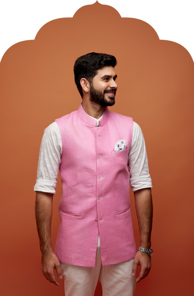 NEHRU JACKETS Hot Pink Jaipur